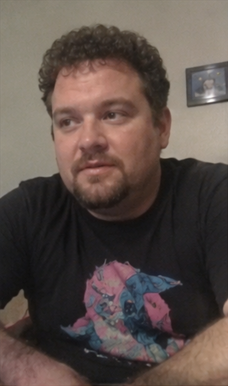 Illustrated portrait of Garrett Holloway
